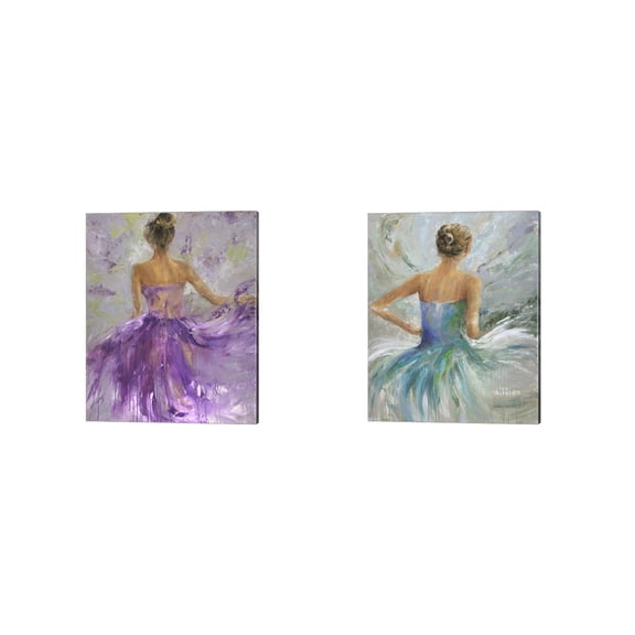 Great Art Now Flowing Vision by Julie Joy 2 Piece Canvas Art Set Each 12"W x 15"H