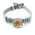 thumbnail image 1 of Miaoji pintura Cat invierno nieve tren Pulsera pulsera pulsera de cristal amor pulsera ajustable, 1 of 2