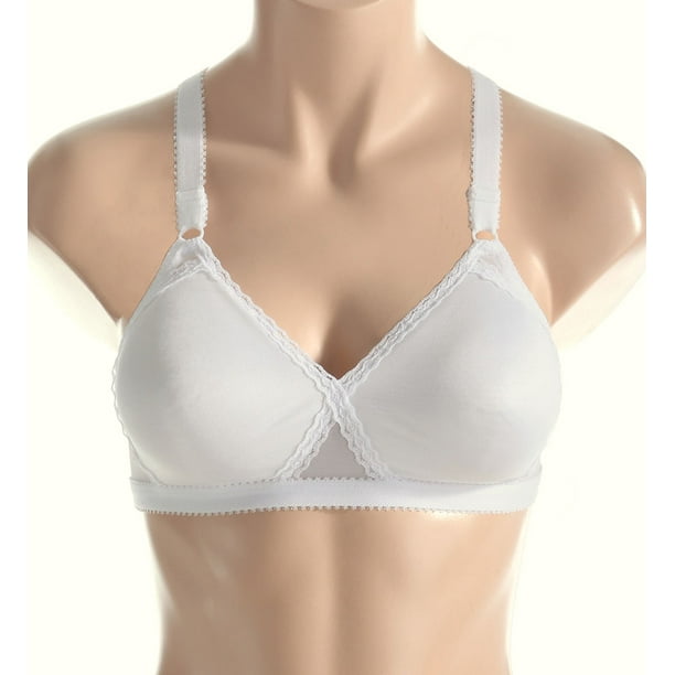 Playtex 655 Cross Your Heart Lightly Lined Wirefree Bra Size 34B