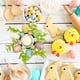 thumbnail image 5 of Anillos de vela de huevo de Pascua Allowith, coronas de primavera, anillos de vela de huevo y bayas de pepita, portavelas de huevo de Pascua artificial, mini coronas anchas para Pascua, primavera,, 5 of 7