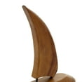thumbnail image 5 of 20", 17", 13"H Brown Teak Wood Handmade Sail Boat Sculpture, by DecMode (3 Count), 5 of 10