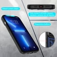thumbnail image 3 of SOGA Compatible for Apple iPhone 13 Pro Max Case with Camera Screen Protector Cover Rugged ShockProof Drop Protection Phone Case with Magnetic Kickstand Mount Plate [Blue], 3 of 7