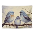 thumbnail image 5 of Fenyluxe Birds Branch Baby Bird Tapestry Wall Hanging for Bedroom Dorm Decoration - Short Plush Fabric, Easy to Hang - Multi-Functional Decor 60x50inch, 5 of 6