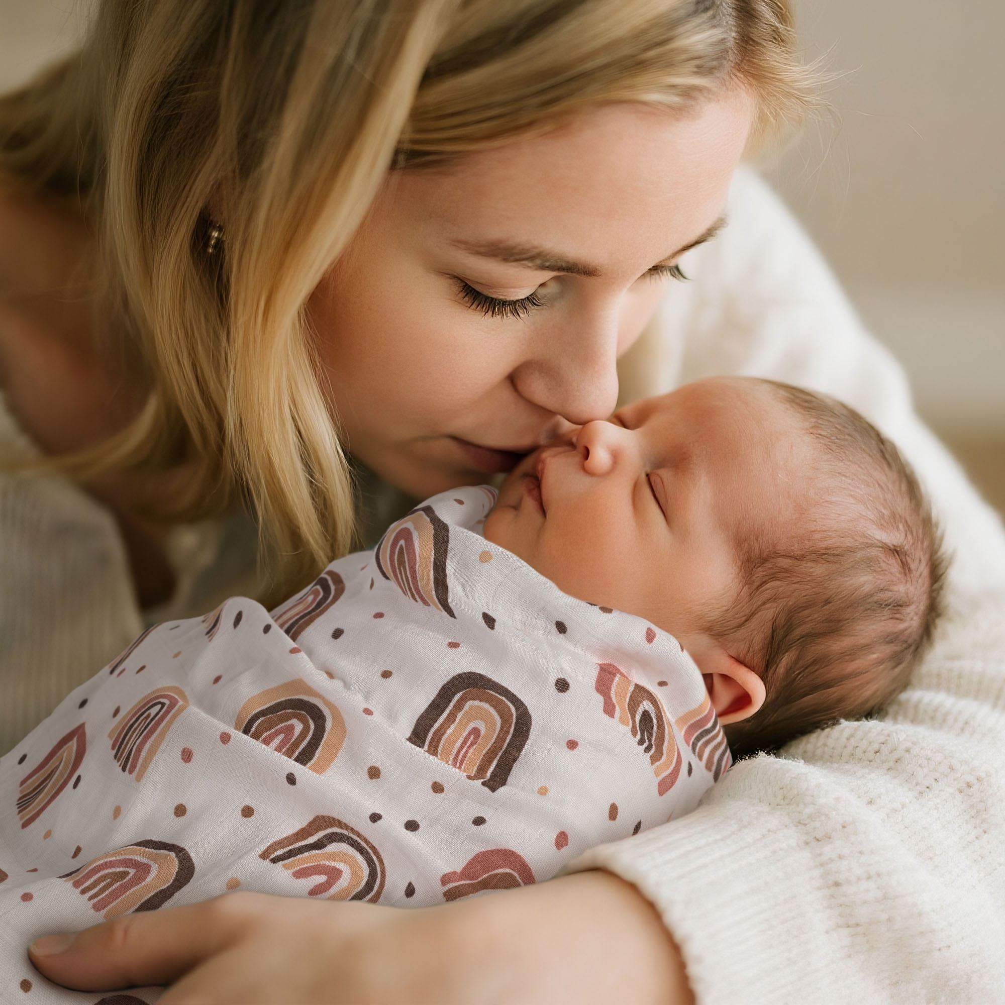 Gllquen Baby Muslin Swaddle Blankets 6Pack, Swaddle Wrap Ne