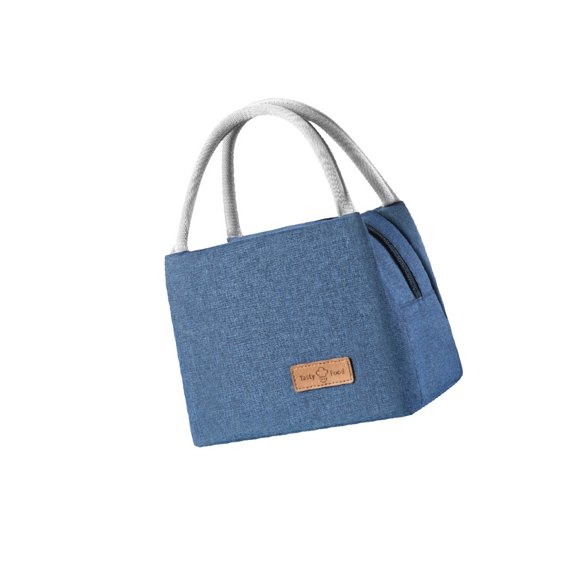 Sonducket Bolsa de almacenamiento para almuerzo de Camping de tela Oxford, organizador de alimentos con aislamiento térmico, bolso de Kits de desorden para acampar Azul Largo