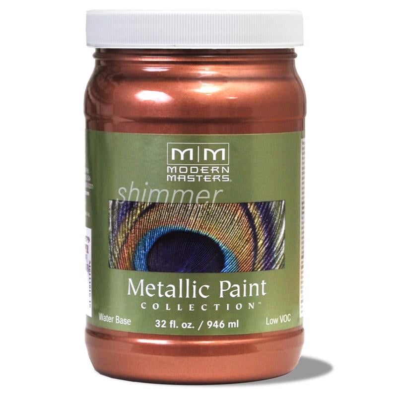 qt Modern Masters ME195 Copper Metallic Paint Collection, Satin Water-Based Decorative Metallic Paint