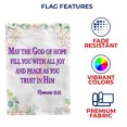thumbnail image 5 of America Forever Bible Verse Garden Flag - 12.5 x 18 inch - Romans 15:13 God of Hope Fill you with Joy - Christian Quotes Double Sided Religious Outdoor Yard Decorative Inspirational Flag, 5 of 5