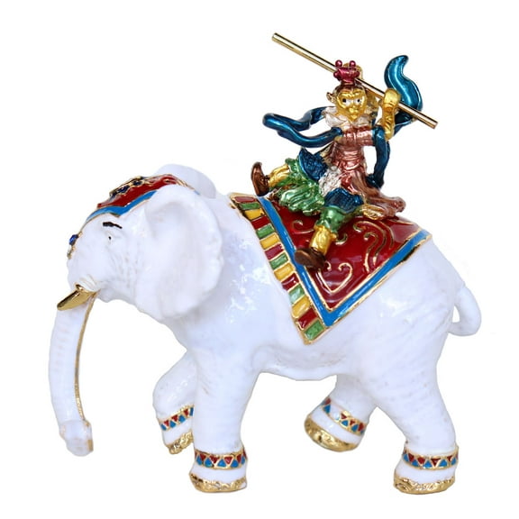 Feng Shui Monkey God On Elephant