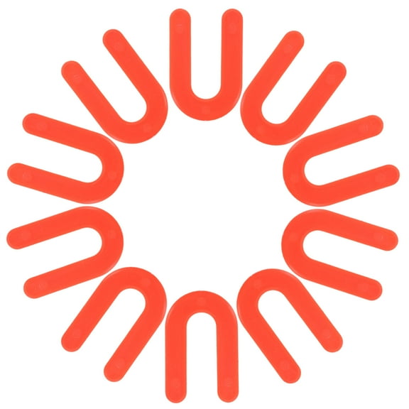 Worgeous 100pcs Horseshoe Tile Spacers U Shape Plastic Shims For Leveling Ceramic Tiles(1/8 Inches)