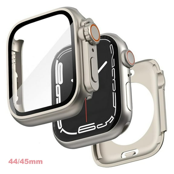 2 In 1 Case For Apple Watch Screen Protector 44mm, [Ultra Appearance] Front And Back Protective Bumper Cover For Apple Watch Series 6/5/4/SE 44mm