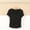 *Black, variant on ClodeEU Women's Slim Fit Short Sleeve Crewneck T Shirt, Solid Color Casual Spring Summer Tee Dark Gray,Womens Plus XL