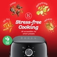 thumbnail image 4 of Kitchen Elite 2.5 Qt. Compact Mechanical Air Fryer, 30 Min Timer, Countertop Cooker, Black, 4 of 8