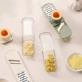 thumbnail image 6 of HCBY 3-in-1 Manual Food Chopper - Stainless Steel Hand Crank Grinder with Interchangeable Blades for Ginger, Garlic, Vegetables and Herbs(Green,6.1"x1.57"x5.1"), 6 of 6