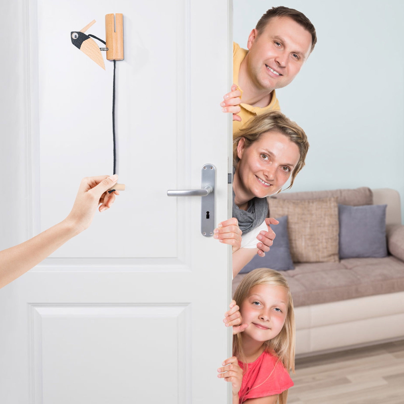 Cadorn Woodpecker Doorbell – Exquisite Handcrafted Bird - Themed Door Chime with Enchanting Melody