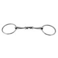 thumbnail image 2 of Stainless Steel Mouth Bit / Snaffle Bit O-ring Horse 5" Mouth Banmo, 2 of 5
