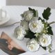 thumbnail image 4 of Flores artificiales para decoración del hogar, flores de plástico, flores decorativas, flores artificiales duraderas, flores de plástico resistentes, para sala de estar u oficina.,Wsvlmg, 4 of 9