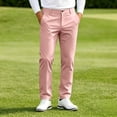 thumbnail image 2 of COMVALUE Men's Chinos Casual Business Dress Pants Slim Fit Skinny Stretch Flat-Front Lightweight Comfort Slacks with Pockets (Light Pink, XL), 2 of 7