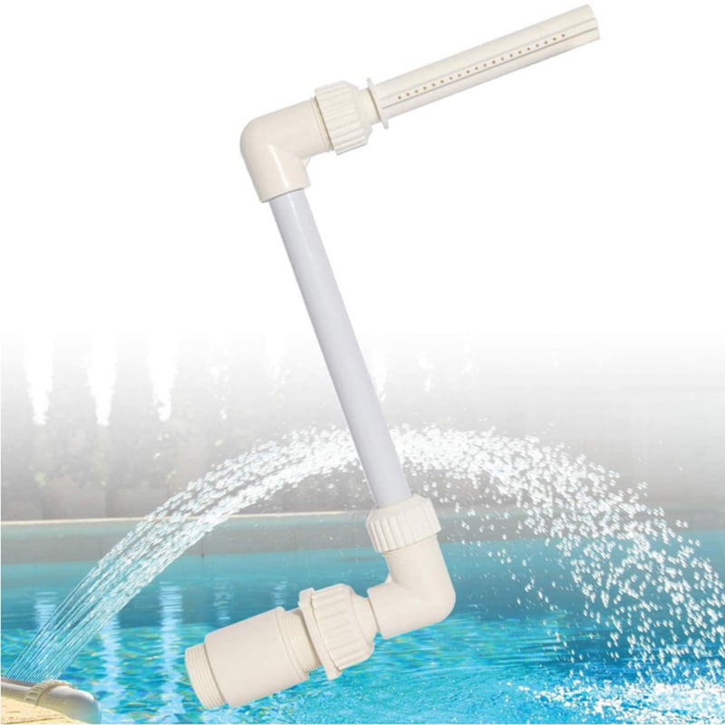 Fits Most 1.5 InGround & Above Ground Threaded Return Jets Waterfall Pool Fountain Spray Water Adjustable Fun Sprinklers Pool Decor 