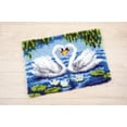 thumbnail image 3 of Vervaco V0021856 Swans - Latch Hook Kit, 3 of 3