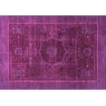 thumbnail image 1 of Ahgly Company Indoor Rectangle Abstract Purple Modern Area Rugs, 4' x 6', 1 of 4