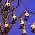 thumbnail image 4 of sunsanly Halloween Pumpkin String Lights Waterproof Battery Powered Pumpkin Ghost Bat Cat Lights for Indoor Outdoor Holiday Party Decoration, 4 of 8