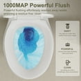thumbnail image 3 of SUPERFLO 17 Inch Tall Toilet, Comfort Height with Elongated Bowl, Powerful 1.28 GPF Single Flush, Ceramic High Toilet for Seniors and Tall Individuals, 12 Inch Rough-In, 3 of 10