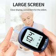 Blood Glucose Monitor Kit, 50 Glucometer Strips, 50 Lancets, 1 Blood Sugar Monitor, Blood Sugar Test Kit with Control Solution, Lancing Device, No Coding, Large Display