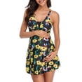 thumbnail image 2 of Wyzesi Robe Décontractée pour Femmes, Bas à Talon, Imprimé Floral, Maillot de Bain de Maternité Confortable, Jupe de Grossesse, Robes de Noël pour Filles, Taille, 2 of 7