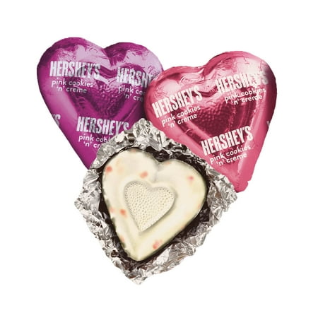 Hershey's Pink Cookies 'n' Creme Hearts Valentine's Day Candy, Bag 8.8 oz