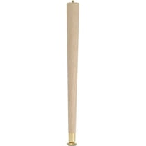 Waddell 2506 Table Leg, 5-1/2 in H, Hardwood, Smooth Sanded