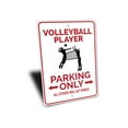 thumbnail image 3 of Volleyball Player Parking Novelty Sign, Metal Wall Decor - 10x14 inches, 3 of 4