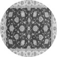 thumbnail image 1 of Ahgly Company Indoor Round Oriental Gray Traditional Area Rugs, 4' Round, 1 of 4