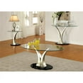 thumbnail image 3 of Furniture of America Mansa Stainless Steel Coffee Table in Satin Plated & Black, 3 of 3