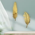 Modern Metal Leaf Candlestick Decorations Simple Golden Candle Holder