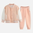 thumbnail image 2 of Caqnni Toddler Long Sleeve Sweater Blouse Pullover Elastic Pants Warm Baby Girl Clothes 2PCS Outfits for 12 18 24 M 1t 2t 3t 4t 5t 6t Pajamas & Dailywear Set(1-2 Years,Pink), 2 of 5