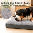 thumbnail image 2 of Exclusivo Mezcla Small Dog Bed with Removable and Washable Cover, Orthopedic Pet Bed for Crates, Non-Slip Bottom and Waterproof Liner, 30"×20", Grey, 2 of 10