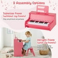 thumbnail image 6 of Costway 25 Keys Digital Piano with Music Stand Stool Lighted Keys Teaching Mode for 3+ Kids Pink, 6 of 10
