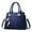 Blue, variant on Fashion Women Handbags Tassel PU Leather Totes Bag Top-handle Embroidery Crossbody Bag Shoulder Bag Lady Simple Style Hand Bags