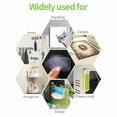 thumbnail image 7 of Triani 50Pcs Premium Double Sided Mounting Squares Clear Tape 2.4 Inch Two Sided Pre-Cut Squares Waterproof Adhesive for Shower Wall Patch Sticky Pads, 7 of 7