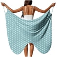 thumbnail image 1 of Sortie de Plage pour Femmes avec Sangle Réglable Fente Haute Côté en Polyester Tissé Transparent 1 Pce, 1 of 9