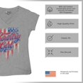 thumbnail image 6 of Country Girl USA Flag Women's V-Neck T-shirt Patriotic Southern Cowgirl Red White Blue American Pride Life Lovers Gift Tee, 6 of 7