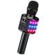 thumbnail image 1 of BONAOK Micrófono de karaoke inalámbrico Bluetooth con luces LED, micrófono portátil 4 en 1 con altavoz, reproductor de karaoke, canto, juguetes de fiesta en casa, regalo de cumpleaños para niños, adul, 1 of 5