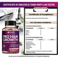 thumbnail image 6 of Hair Growth Supplement | 120 Capsules | Biotin 10,000mcg, Collagen, MSM | Supports Thicker Hair & Healthy Scalp, 6 of 6