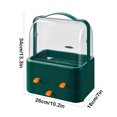 thumbnail image 3 of Latrodar Cosmetic Organizer Large Capacity Household Desktop Organizing Dresser Green Safe&Non-toxic 10x6 Inch, 3 of 5