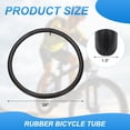 thumbnail image 2 of Tubo interior de 24" ancho que se adapta a 1.5 de goma para bicicleta con válvula estándar de 32 mm para MTB y bicicleta de montaña, 2 of 7