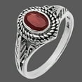 thumbnail image 6 of Hessonite Garnet - Madagascar 925 Sterling Silver Ring s.8 Jewelry DGR1131_F_8 R-1044, 6 of 7