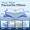 thumbnail image 5 of Derila Ergo Cervical Neck Pillow - 21.25 x 14.17 x 4.72 inches Contour Memory Foam Pillows for Back & Side Sleepers, 5 of 12
