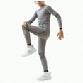 thumbnail image 3 of HCNTES Thermal Underwear for Kids Toddler Winter Base Layer Long Johns Sets for Girls Boys(3-6 Years,a1-Grey), 3 of 9