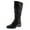 Black, variant on Style & Co. Womens Vedaa Faux Leather Riding Boots Black 5 Medium (B,M)