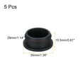 thumbnail image 3 of Uxcell Silicone Snap in Locking Hole Plugs For Kitchen Bulkheads Waterproof Sealing Plugs Black 29mm 5, 3 of 7
